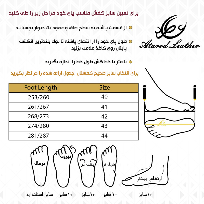 کفش مردانه چرم عطارد مدل چرم طبیعی کد SH135