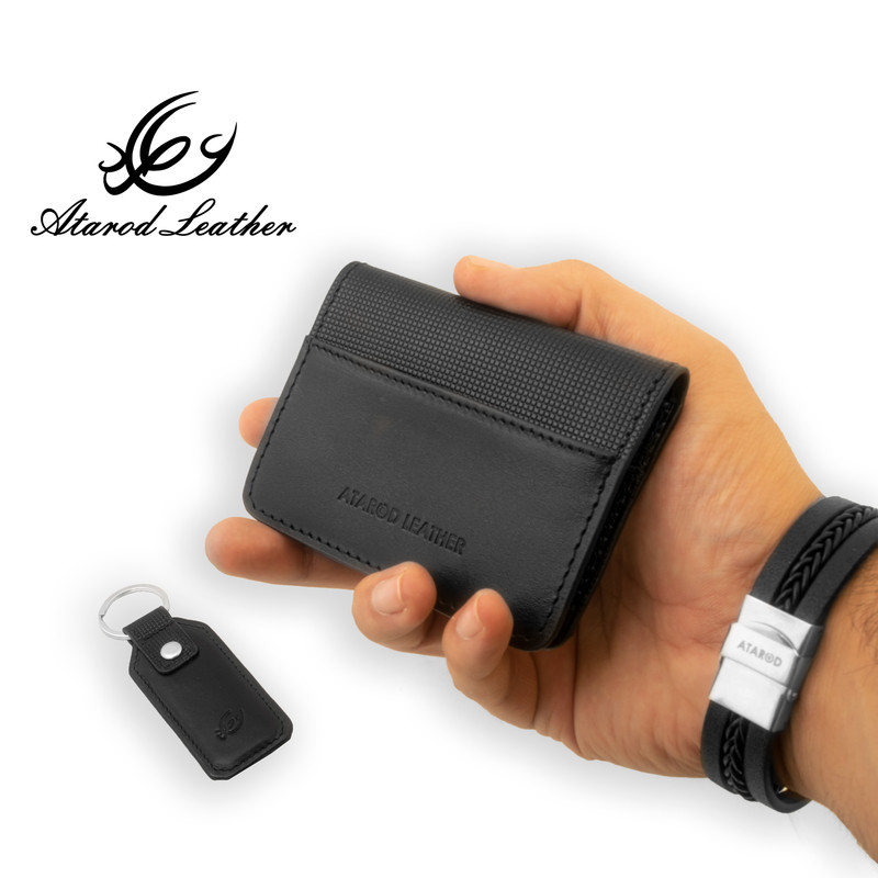 ست هدیه مردانه چرم عطارد مدل چرم طبیعی کد A93