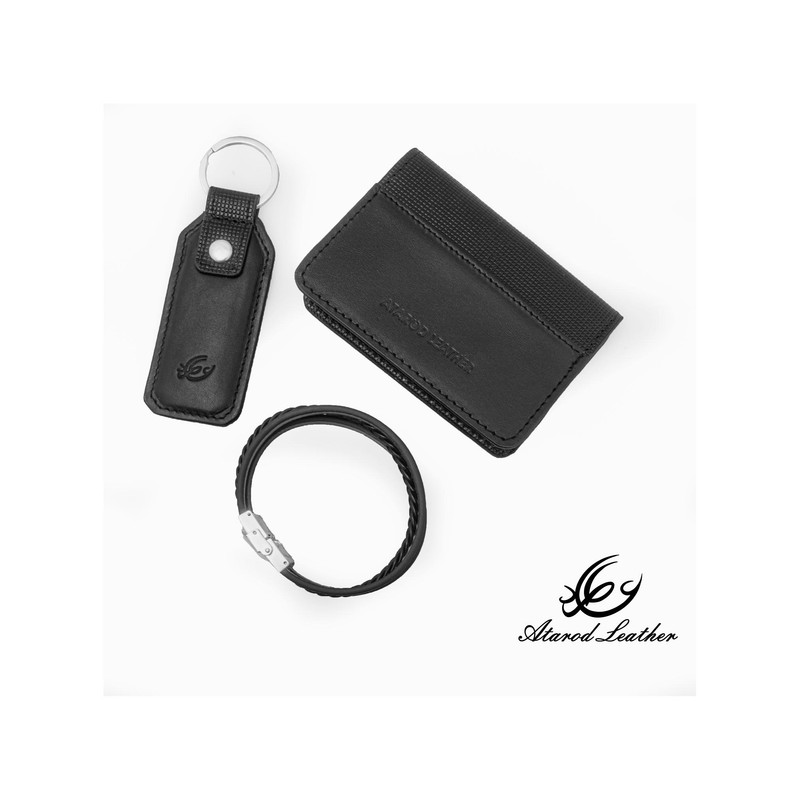 ست هدیه مردانه چرم عطارد مدل چرم طبیعی کد A93