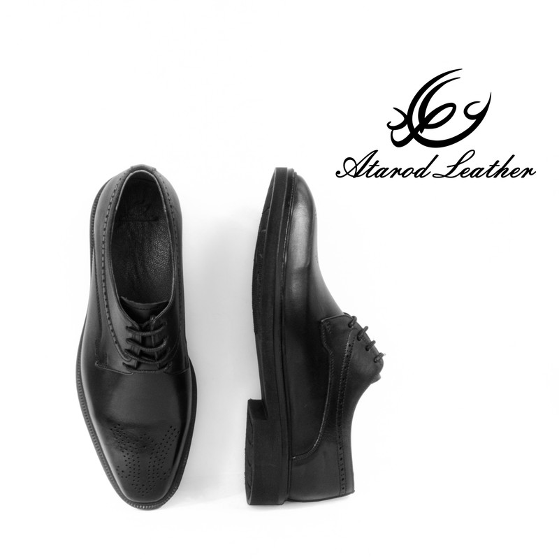 کفش مردانه چرم عطارد مدل چرم طبیعی کد SH244