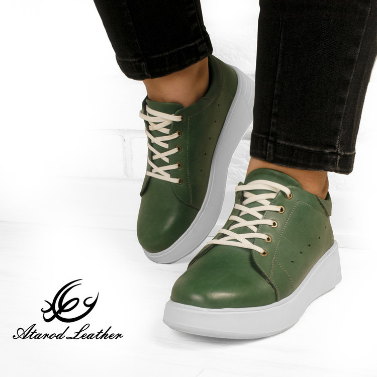 کفش روزمره زنانه چرم عطارد مدل چرم طبیعی کد SH63