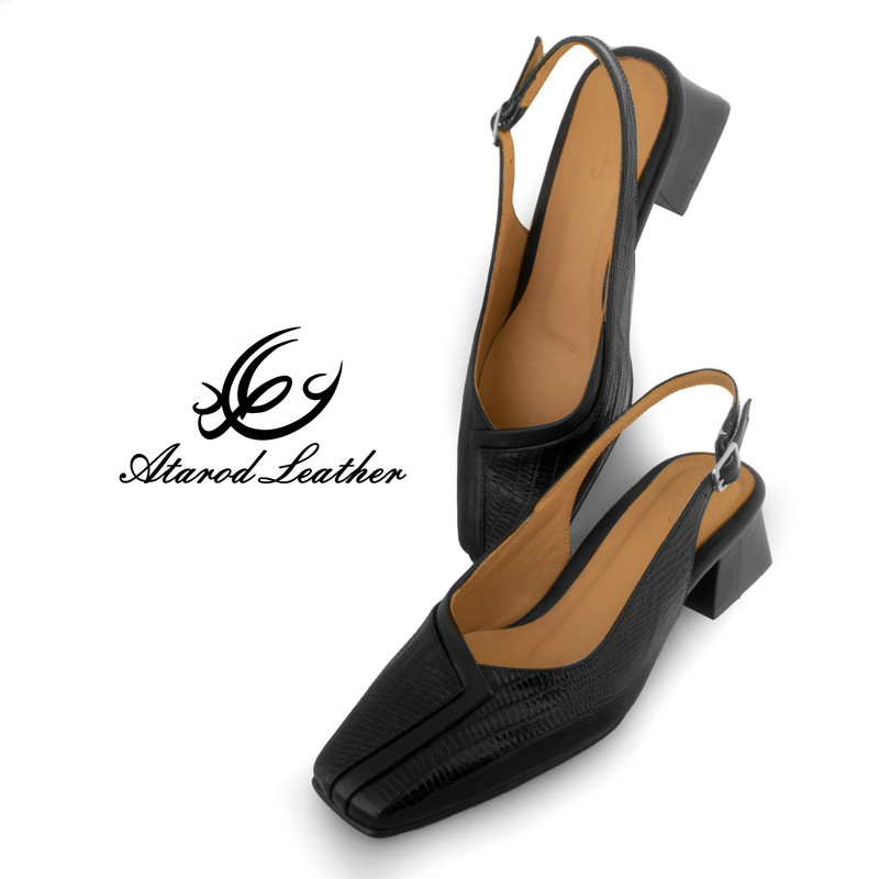 کفش زنانه چرم عطارد مدل چرم طبیعی کد SH314