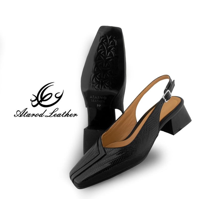 کفش زنانه چرم عطارد مدل چرم طبیعی کد SH314