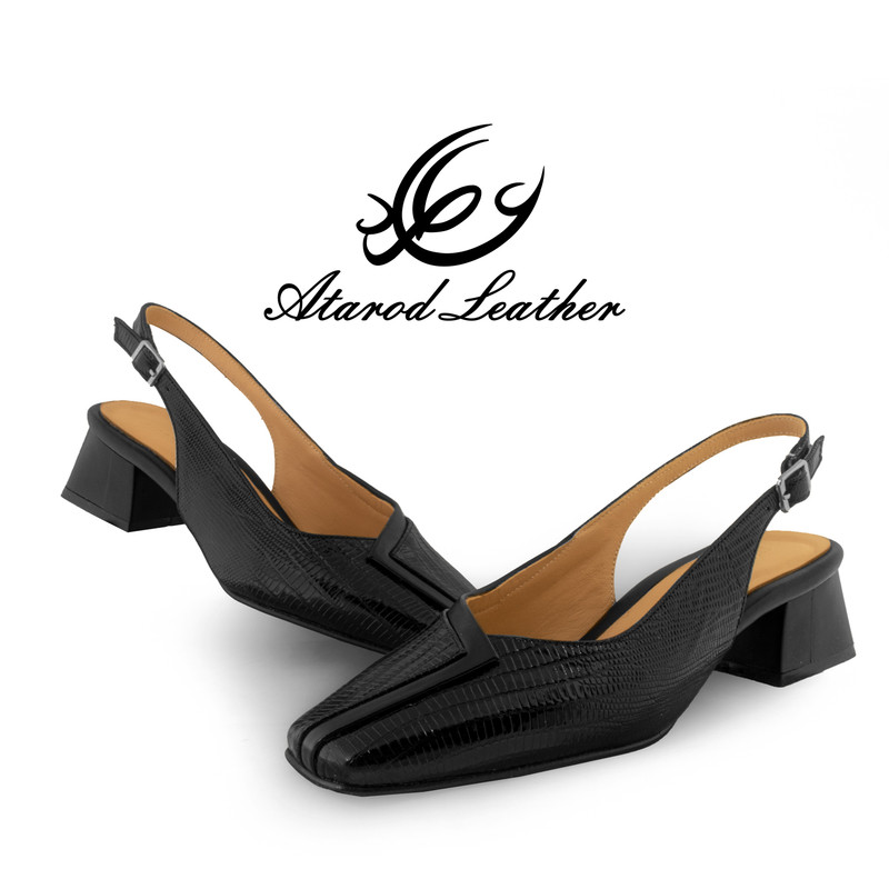 کفش زنانه چرم عطارد مدل چرم طبیعی کد SH314