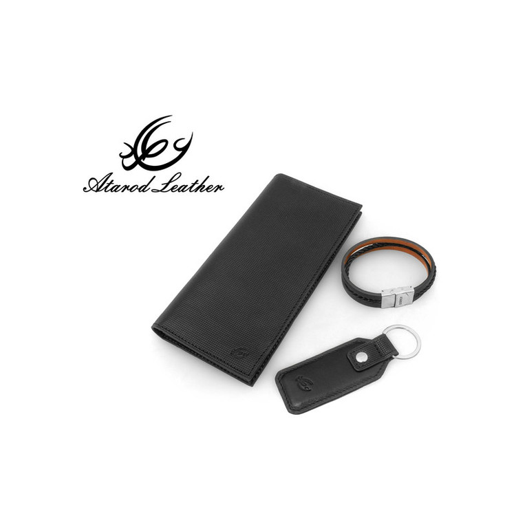 ست هدیه مردانه چرم عطارد مدل چرم طبیعی کد A95