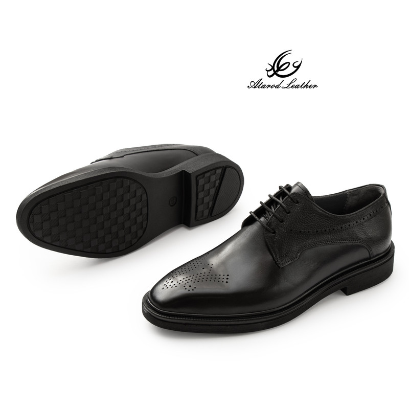 کفش رسمی مردانه چرم عطارد مدل چرم طبیعی کد SH391