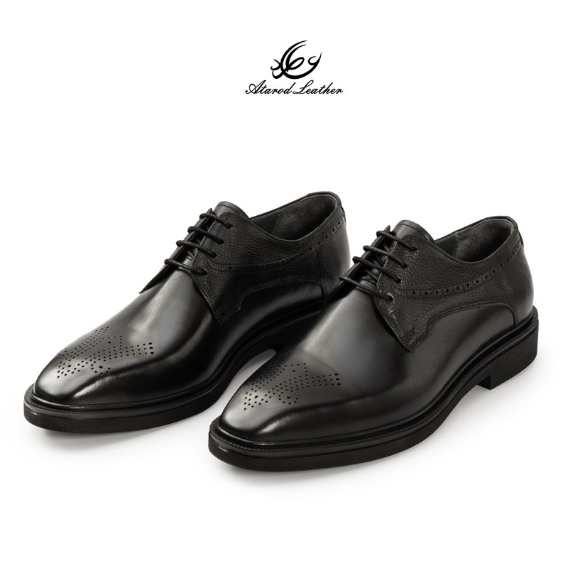 کفش رسمی مردانه چرم عطارد مدل چرم طبیعی کد SH391
