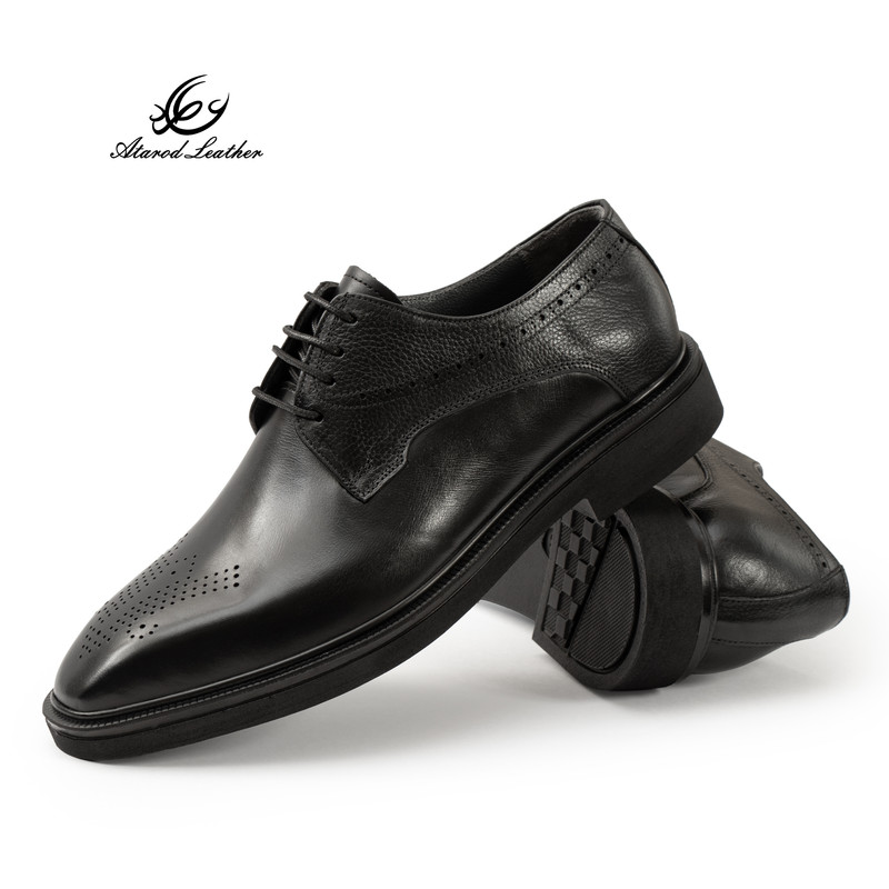 کفش رسمی مردانه چرم عطارد مدل چرم طبیعی کد SH391