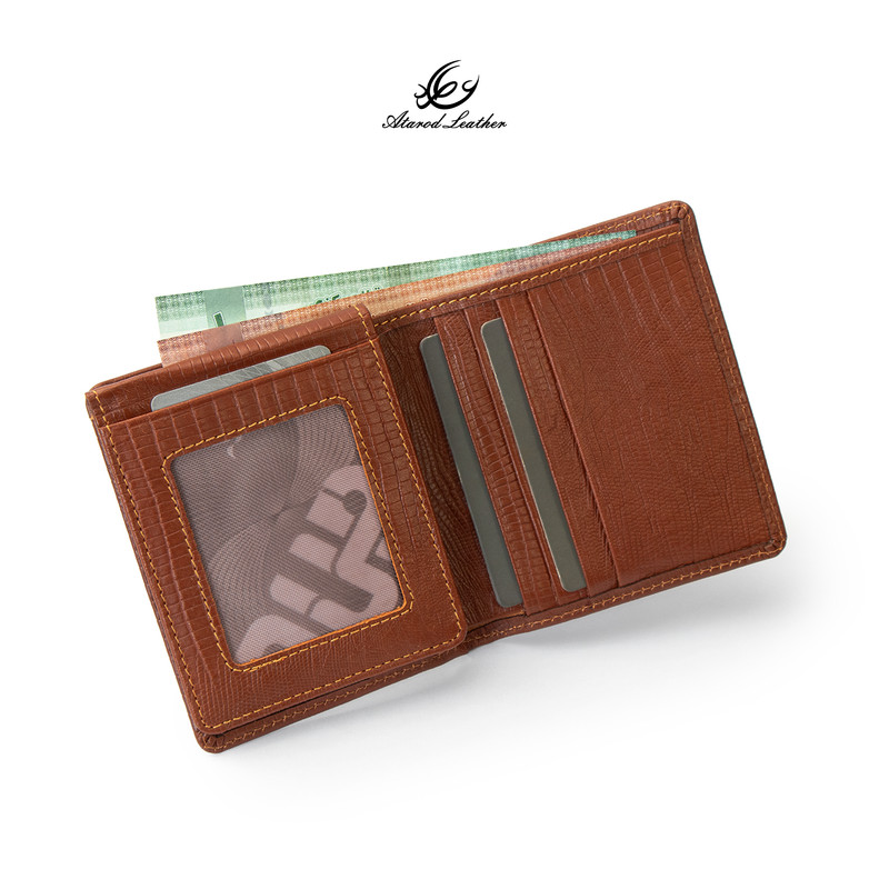 کیف پول جیبی چرم عطارد مدل چرم طبیعی کد K73