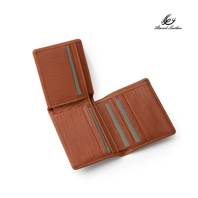 کیف پول جیبی چرم عطارد مدل چرم طبیعی کد K73