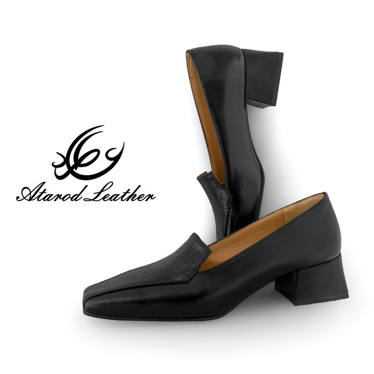 کفش زنانه چرم عطارد مدل چرم طبیعی کد SH313