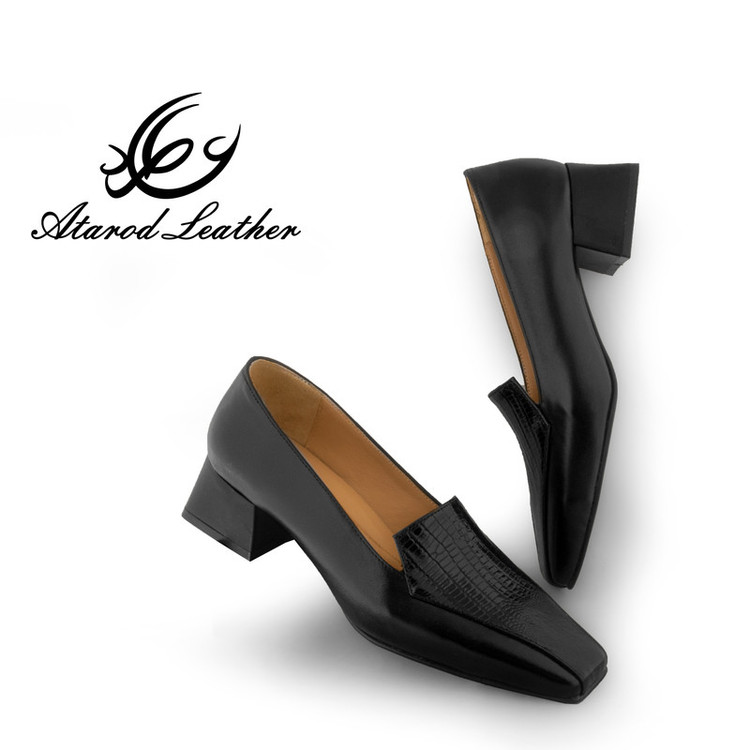 کفش زنانه چرم عطارد مدل چرم طبیعی کد SH313