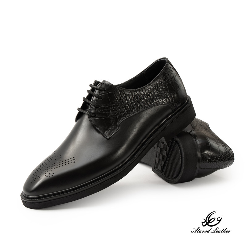 کفش رسمی مردانه چرم عطارد مدل چرم طبیعی کد SH379
