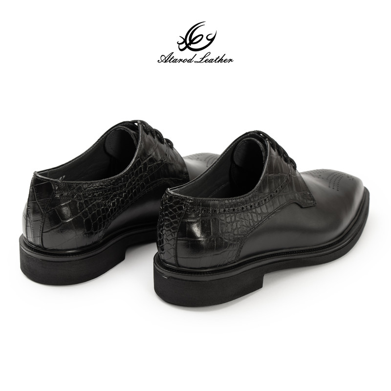 کفش رسمی مردانه چرم عطارد مدل چرم طبیعی کد SH379