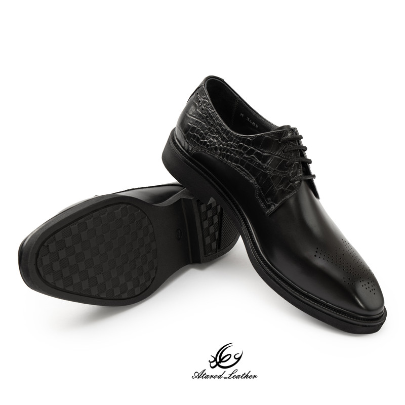 کفش رسمی مردانه چرم عطارد مدل چرم طبیعی کد SH379