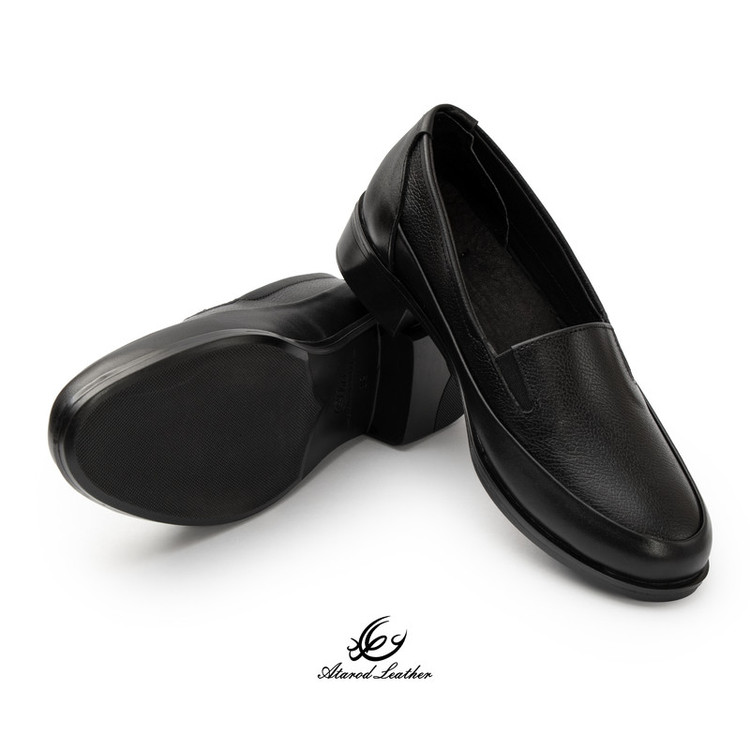 کفش پاشنهدار زنانه چرم عطارد مدل چرم طبیعی کد SH376