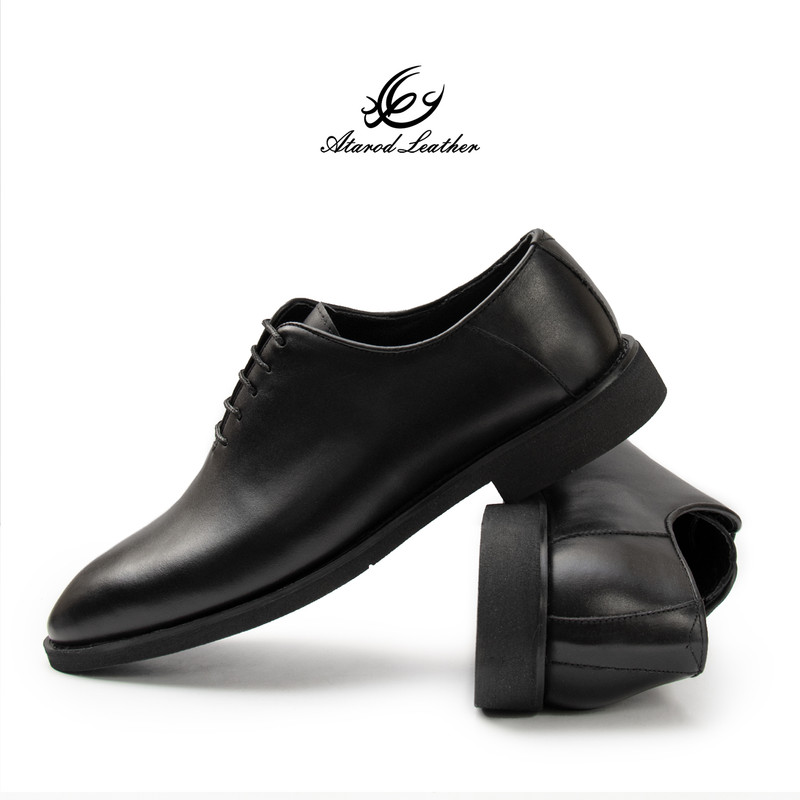 کفش رسمی مردانه چرم عطارد مدل چرم طبیعی کد SH322