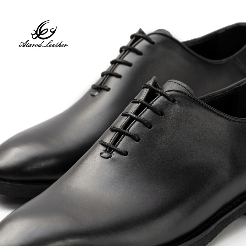 کفش رسمی مردانه چرم عطارد مدل چرم طبیعی کد SH322