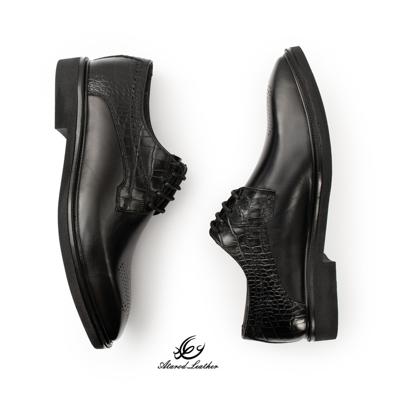 کفش رسمی مردانه چرم عطارد مدل چرم طبیعی کد SH379