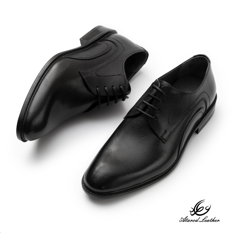 کفش رسمی مردانه چرم عطارد مدل چرم طبیعی کد SH359