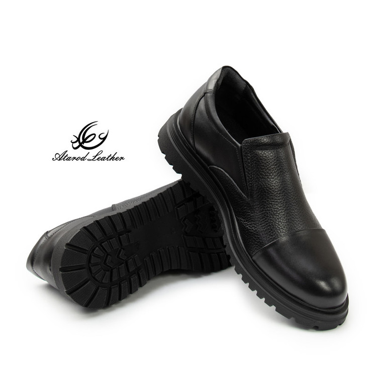 کفش روزمره مردانه چرم عطارد مدل چرم طبیعی کد SH333