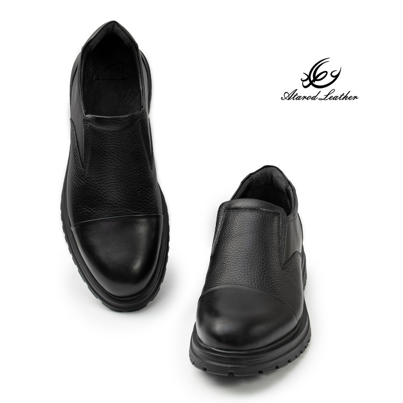 کفش روزمره مردانه چرم عطارد مدل چرم طبیعی کد SH333