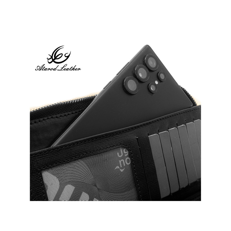 کیف مدارک چرم عطارد مدل چرم طبیعی کد K46