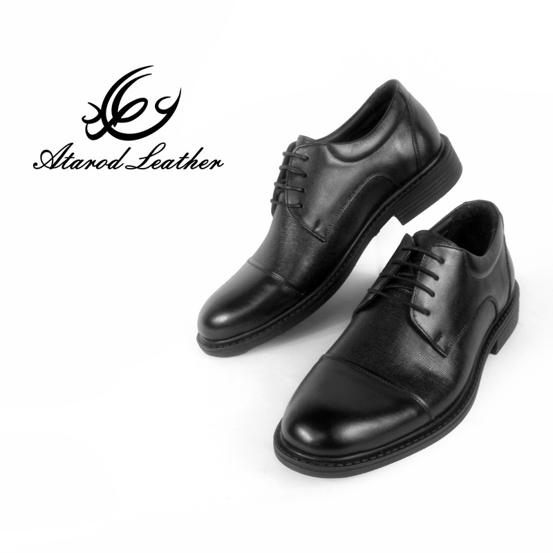 کفش مردانه چرم عطارد مدل چرم طبیعی کد SH191