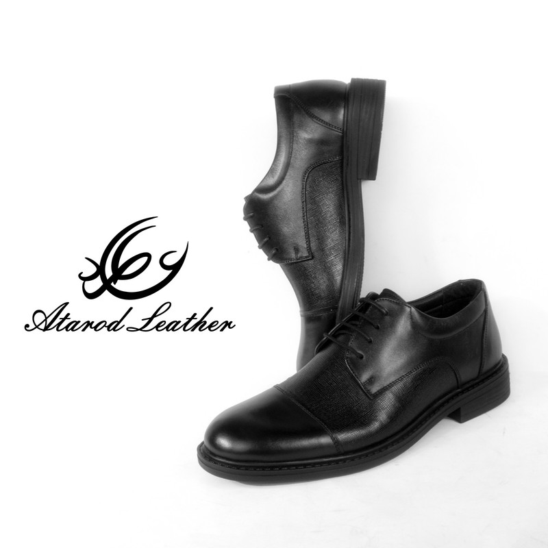 کفش مردانه چرم عطارد مدل چرم طبیعی کد SH191