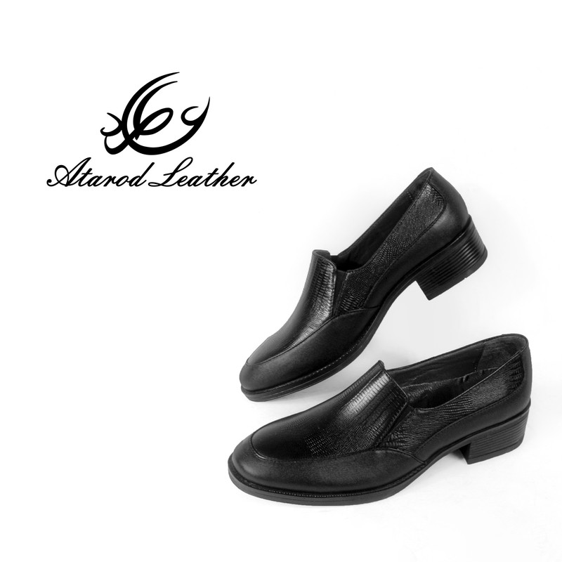 کفش زنانه چرم عطارد مدل چرم طبیعی کد SH198