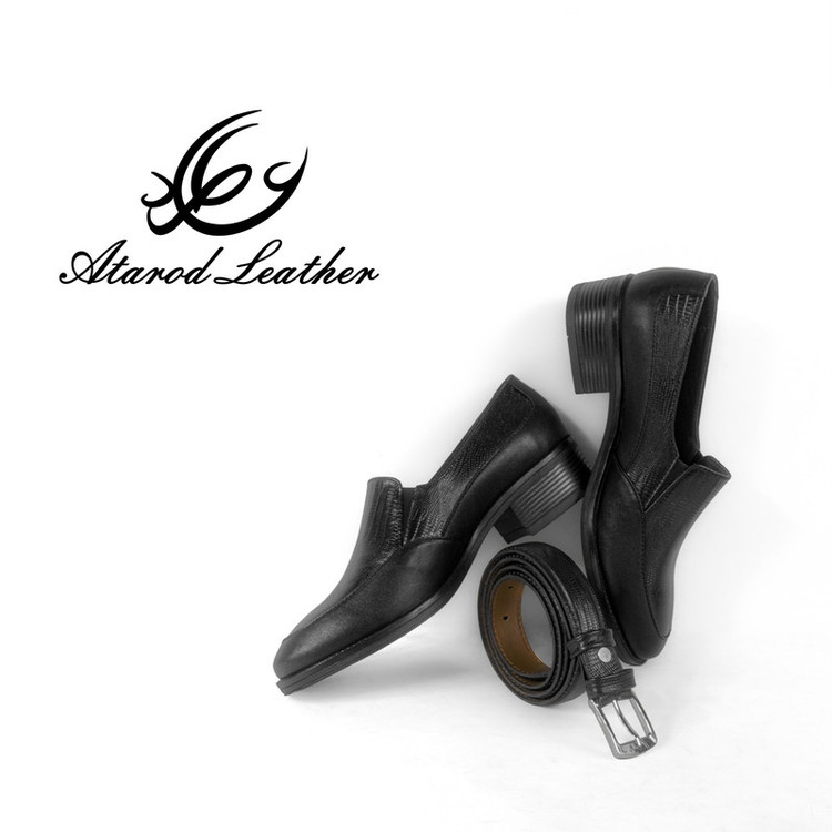 کفش زنانه چرم عطارد مدل چرم طبیعی کد SH198