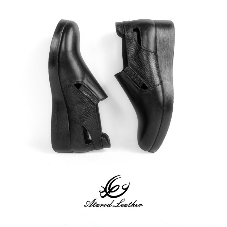 کفش طبی زنانه چرم عطارد مدل چرم طبیعی کد SH157