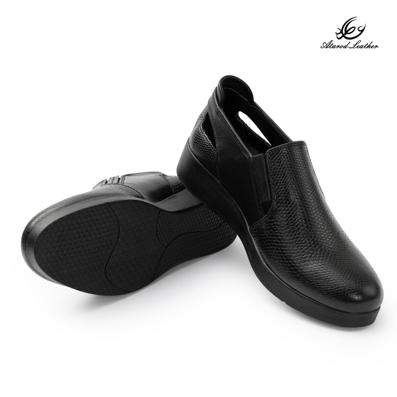 کفش طبی زنانه چرم عطارد مدل چرم طبیعی کد SH368