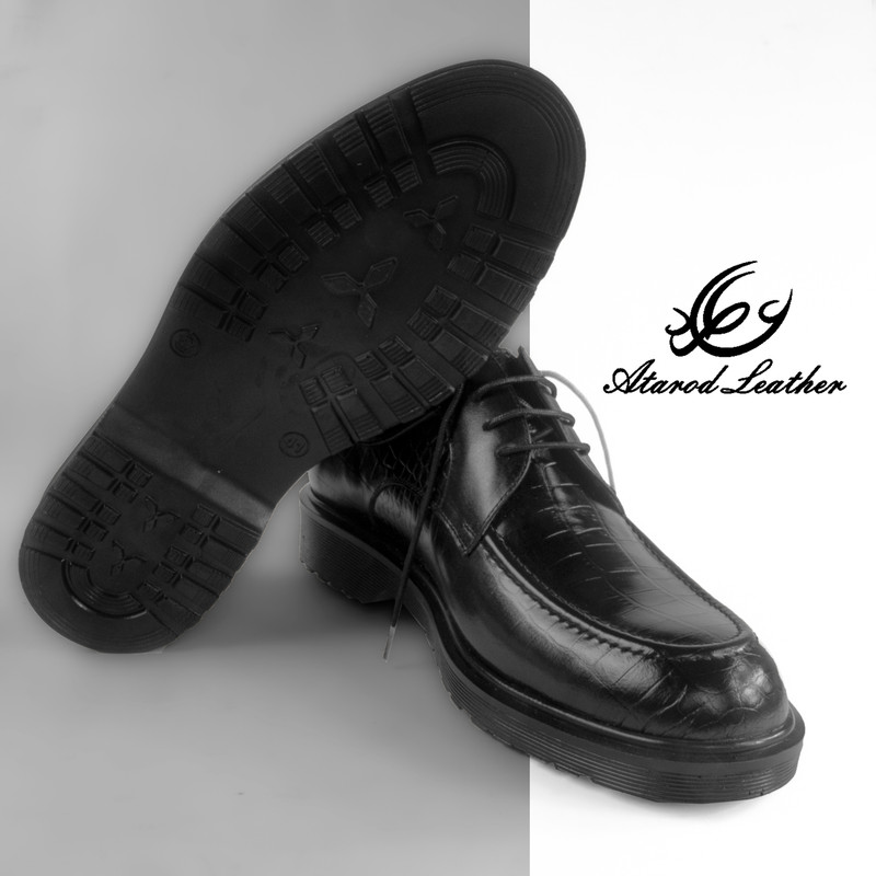 کفش مردانه چرم عطارد مدل چرم طبیعی کد SH28