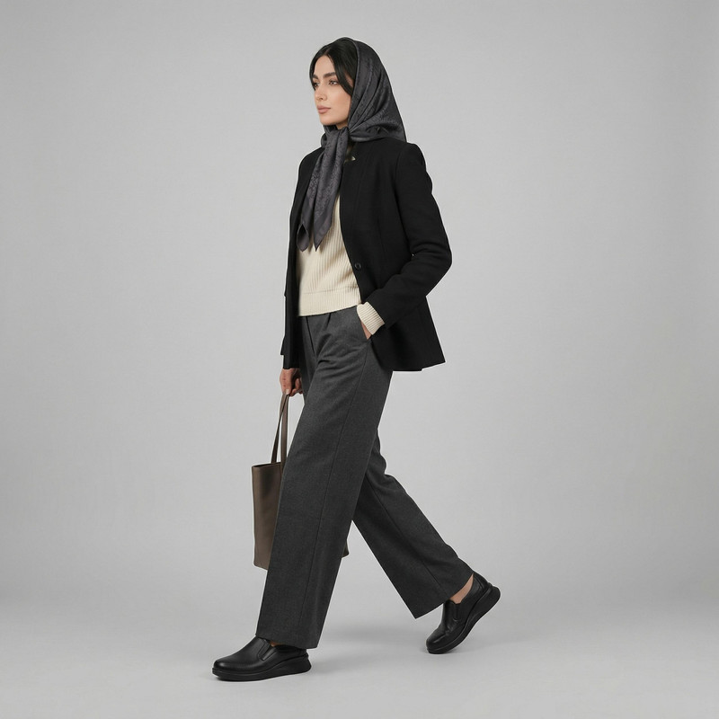 کفش روزمره زنانه چرم عطارد مدل چرم طبیعی کد SH267