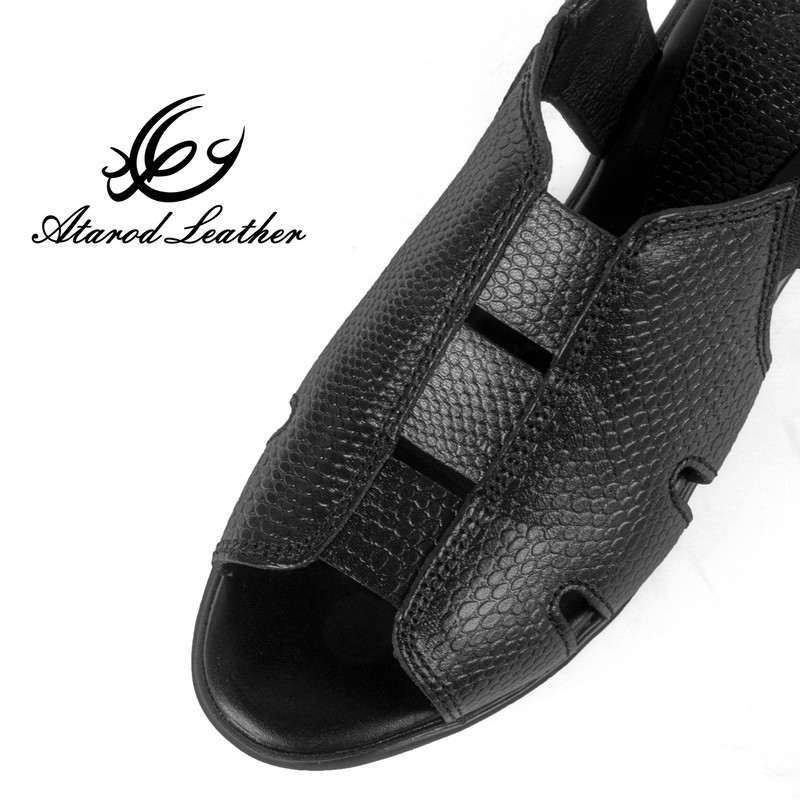 صندل زنانه چرم عطارد مدل چرم طبیعی کد SH207