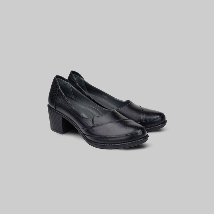 کفش پاشنهدار زنانه چرم عطارد مدل چرم طبیعی کد SH344