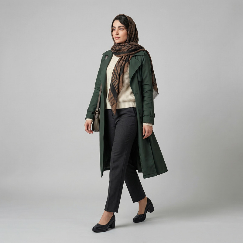 کفش پاشنهدار زنانه چرم عطارد مدل چرم طبیعی کد SH344