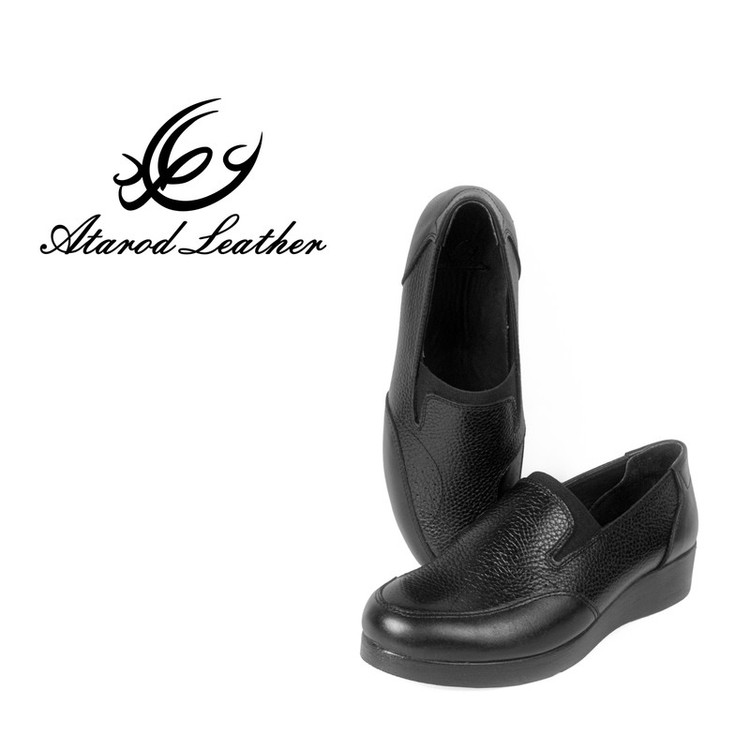 کفش طبی زنانه چرم عطارد مدل قوز شصت پا کد SH220