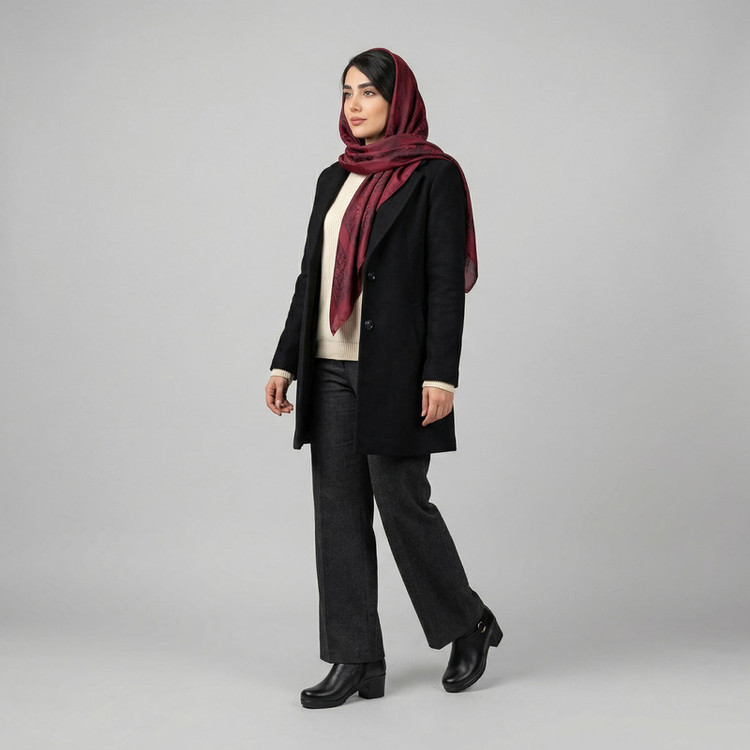 نیم بوت زنانه چرم عطارد مدل SH206