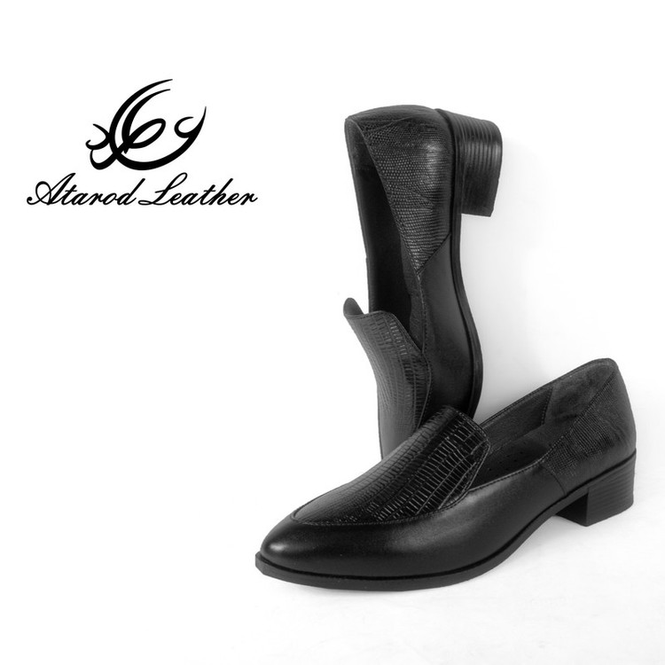 کفش زنانه چرم عطارد مدل چرم طبیعی کد SH208