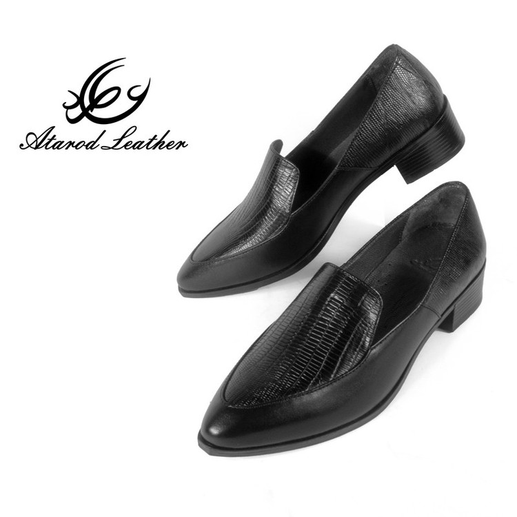 کفش زنانه چرم عطارد مدل چرم طبیعی کد SH208