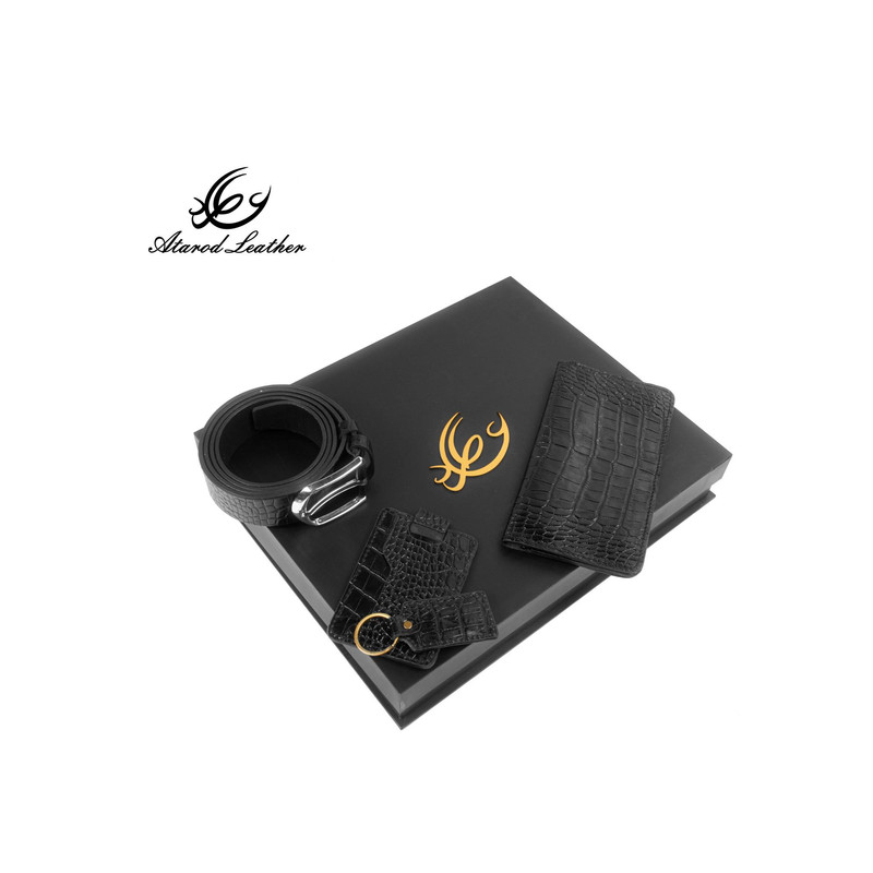 ست هدیه چرم عطارد مدل چرم طبیعی کد A83