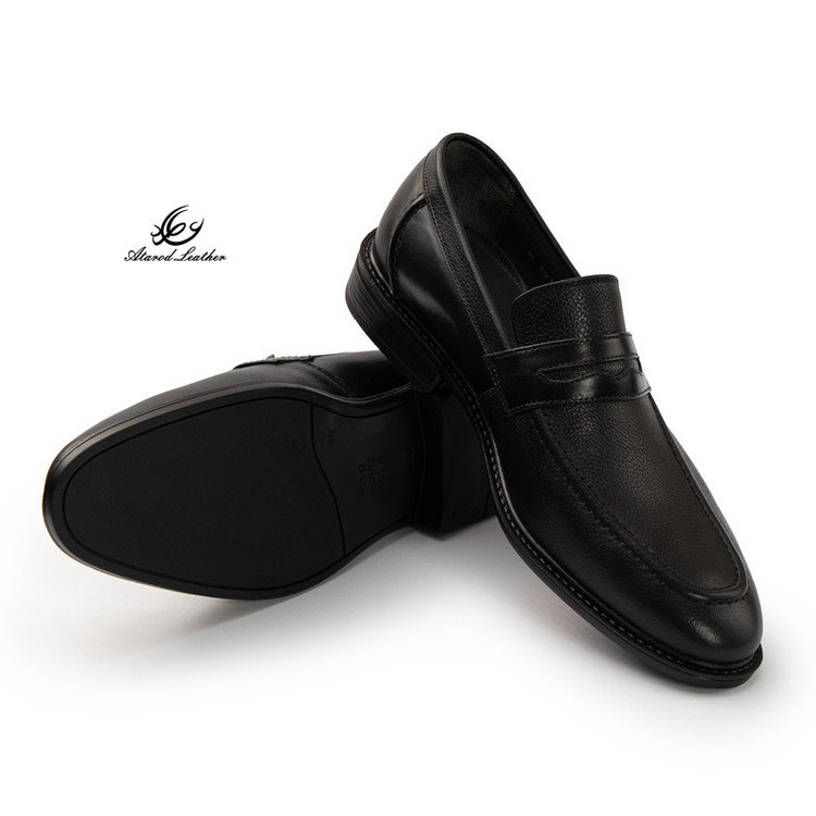کفش رسمی مردانه چرم عطارد مدل چرم طبیعی کد SH365
