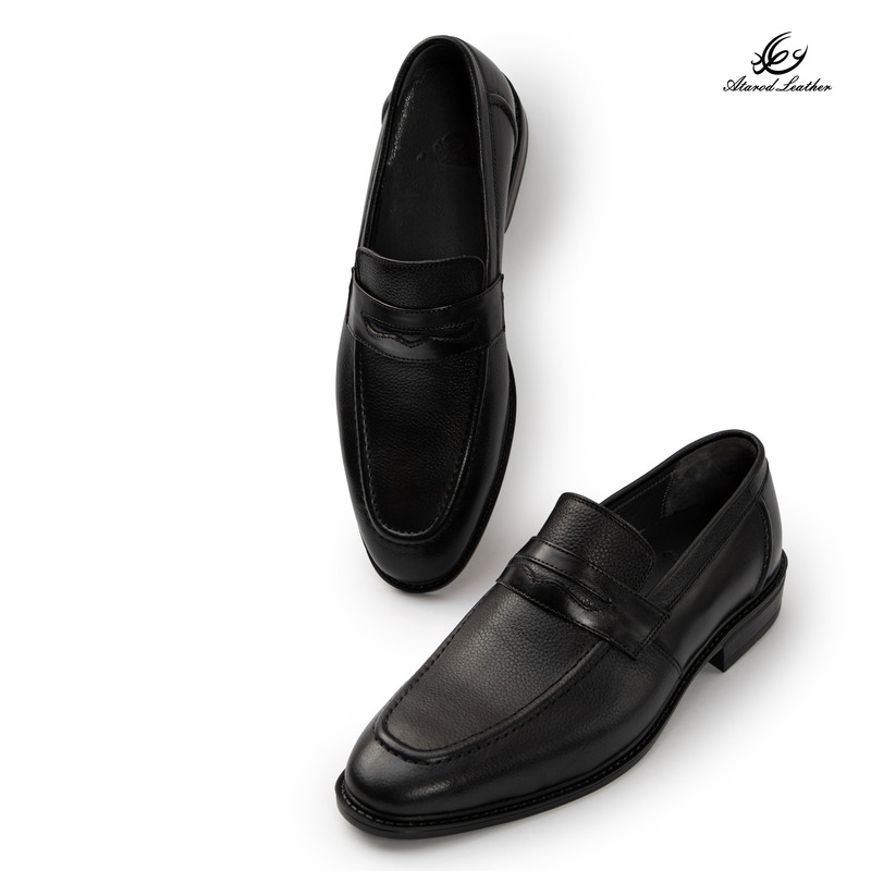 کفش رسمی مردانه چرم عطارد مدل چرم طبیعی کد SH365
