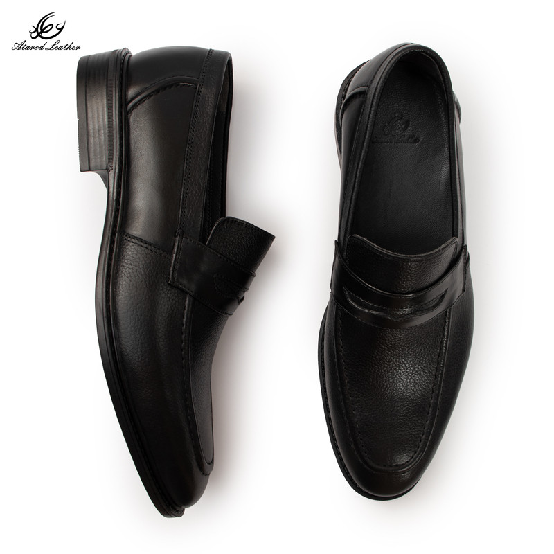کفش رسمی مردانه چرم عطارد مدل چرم طبیعی کد SH365