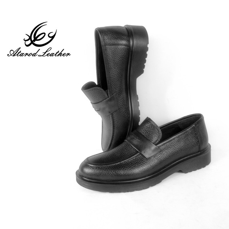 کفش مردانه چرم عطارد مدل چرم طبیعی کد SH190