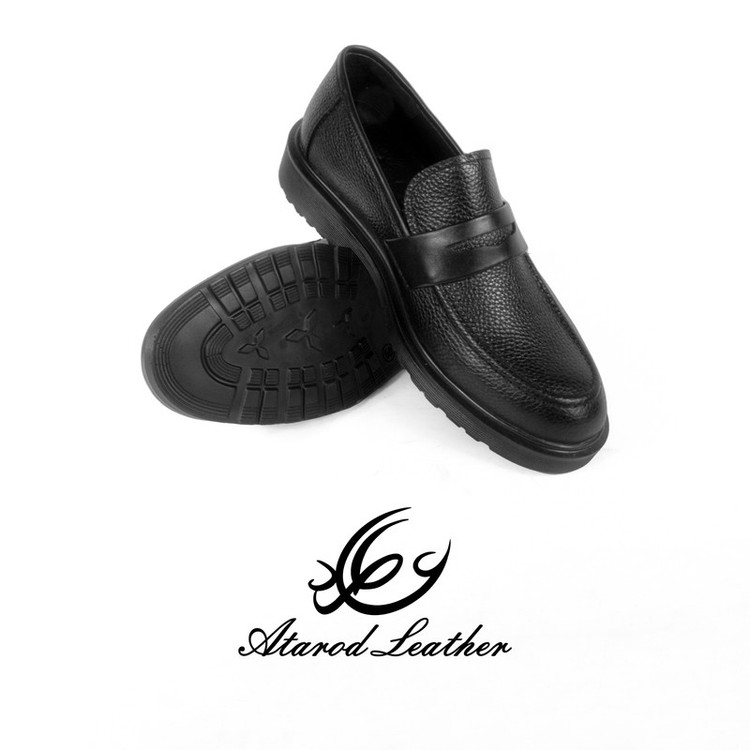 کفش مردانه چرم عطارد مدل چرم طبیعی کد SH190