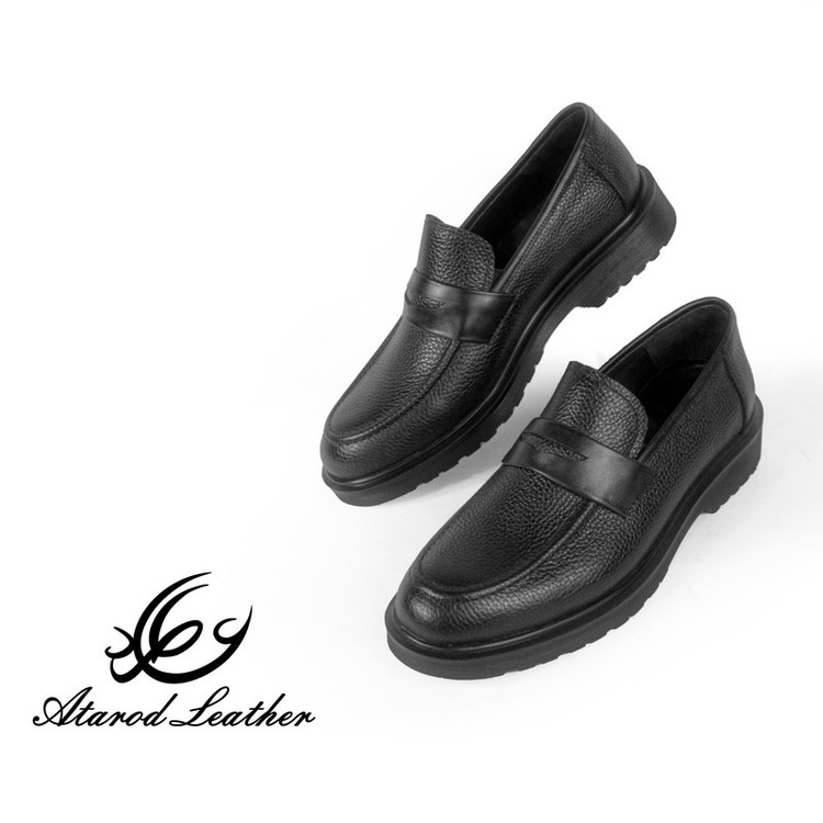 کفش مردانه چرم عطارد مدل چرم طبیعی کد SH190