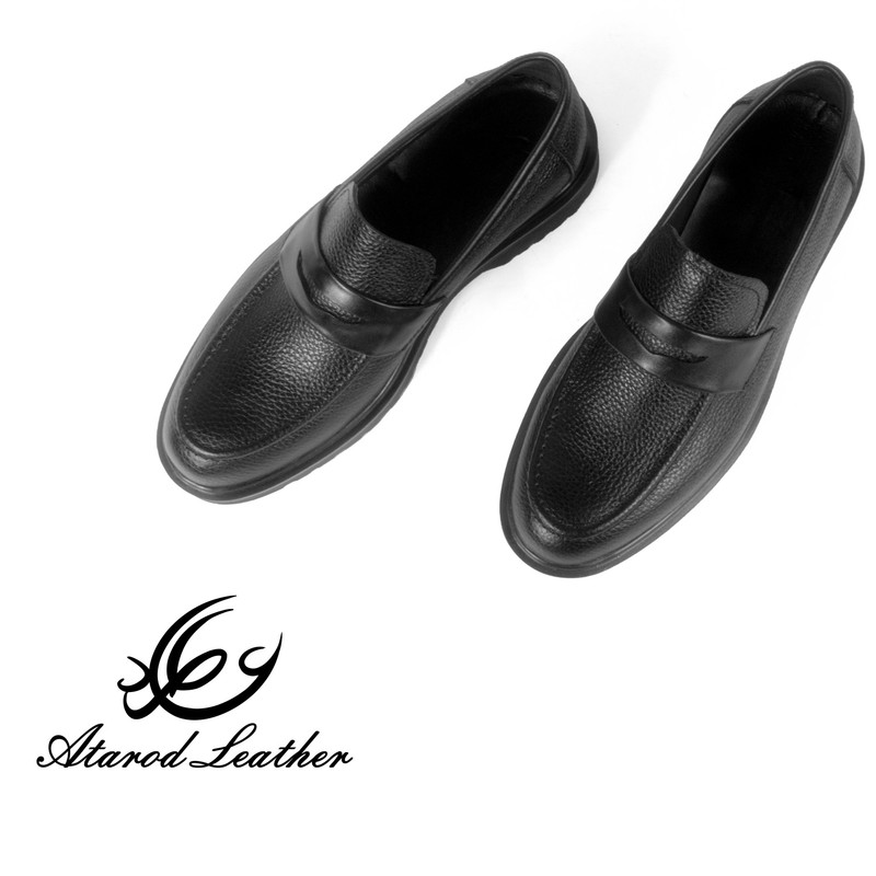 کفش مردانه چرم عطارد مدل چرم طبیعی کد SH190